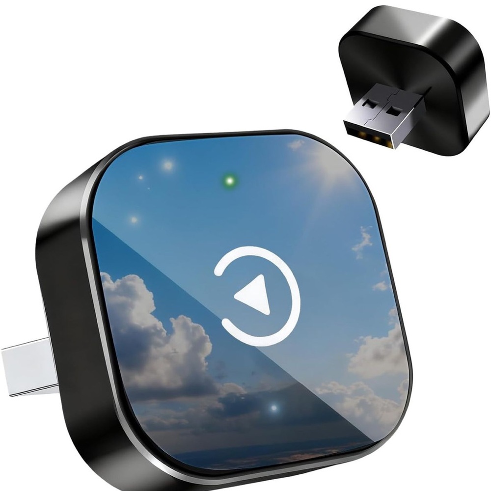 Wireless CarPlay Adapter Plug & Play iPhone Android NEW